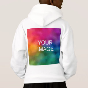 Back Design Custom White Template Boys Kids