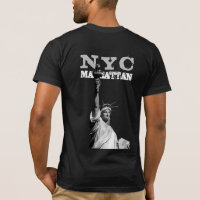 Back Design New York Nyc Manhattan Liberty Statue
