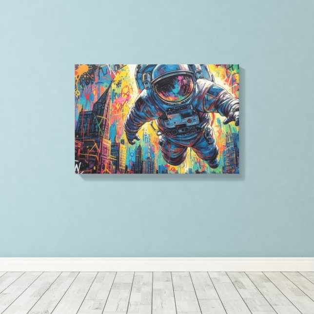 BACK DOWN IN THE CITY-NYC 10 CANVAS PRINT (Insitu(Wood Floor))