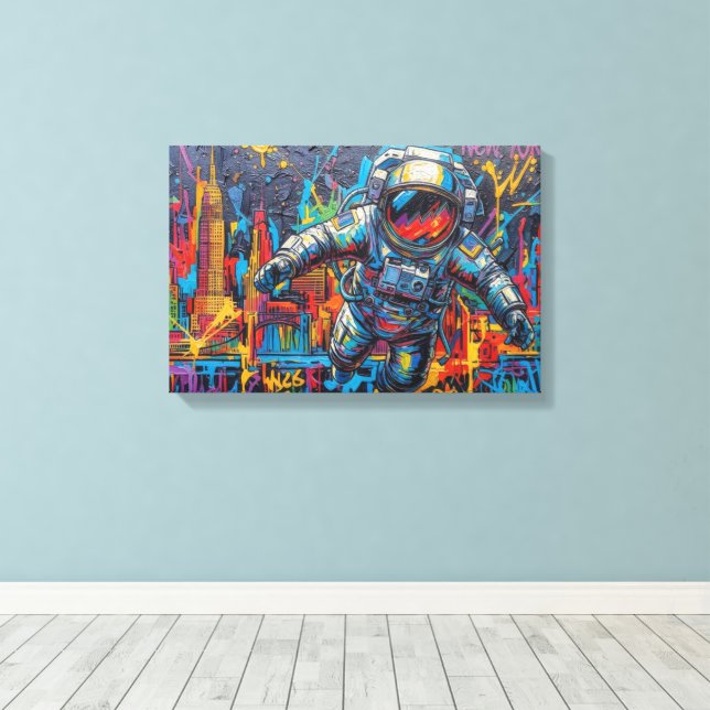 BACK DOWN IN THE CITY-NYC 12 CANVAS PRINT (Insitu(Wood Floor))