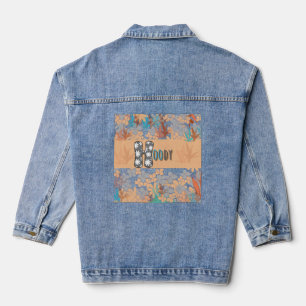 Back floral design Women's Denim Jacket (Jean Jack