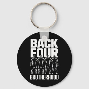 Back Four Brotherhood Team Unity Player Squad Socc Key Ring