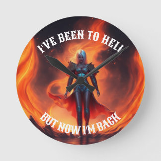 BACK FROM HELL DESIGN ROUND CLOCK