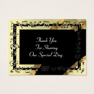 Back, gold wedding favour thank you tag