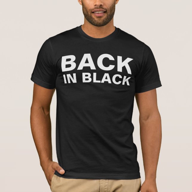 BACK IN BLACK VINTAGE T-SHIRTS (Front)