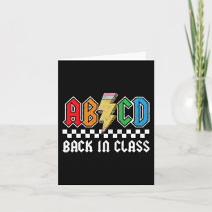 Back In Class Rocks Back To School Boys Girls Teac Card