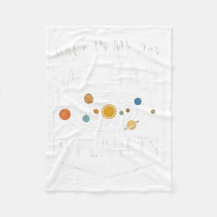 Back in My Day We Had 9 Planets Teacher Fleece Blanket