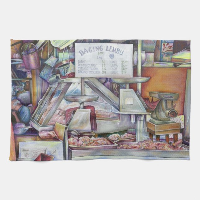 Back in Ten Minutes, Forgot my Wife's Birthday Tea Towel (Horizontal)