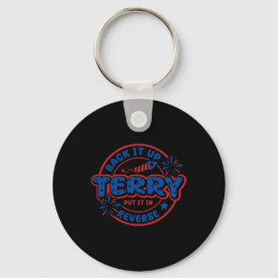 Back It Up Terry Put It In Reverse 4th Of July Fir Key Ring