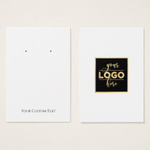 Back Logo Earring Display Card