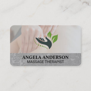 Back Massage Relax Spa Wellness Business Card