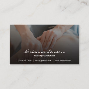 Back Massage Sports Medicine Business Card