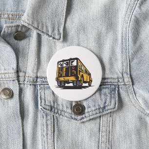 Back Of A School Bus 7.5 Cm Round Badge