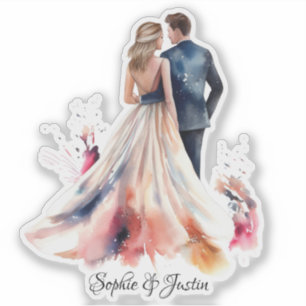 Back of Bride & Groom Personalised 