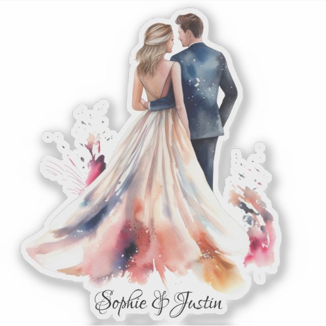 Back of Bride & Groom Personalised  (Front)