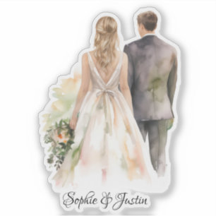 Back of Bride & Groom Personalised 