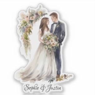 Back of Bride & Groom Personalised 