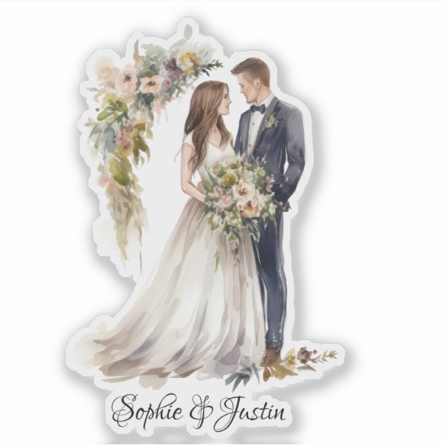 Back of Bride & Groom Personalised  (Front)