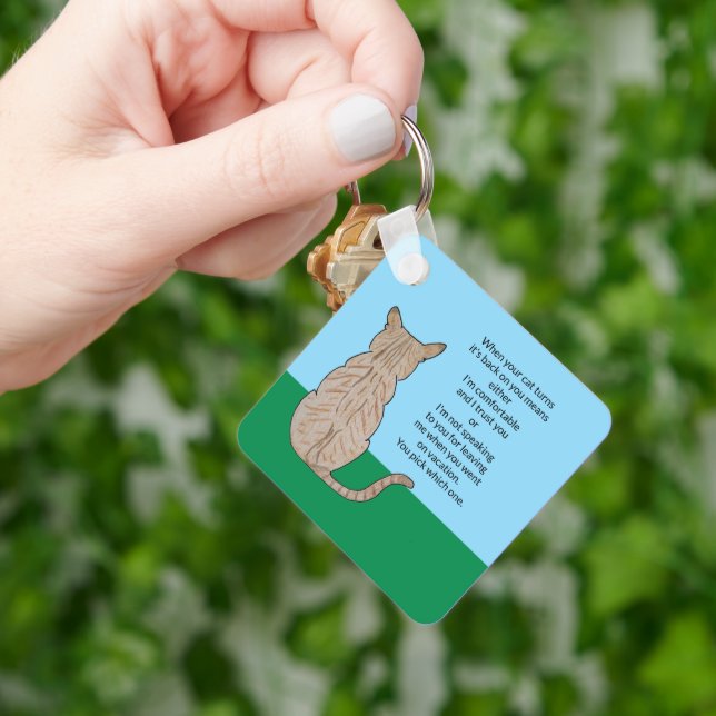 Back of Cat possible meanings Key Ring (Hand)