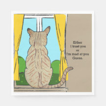 Back of Cat Trust or Mad Round Clock