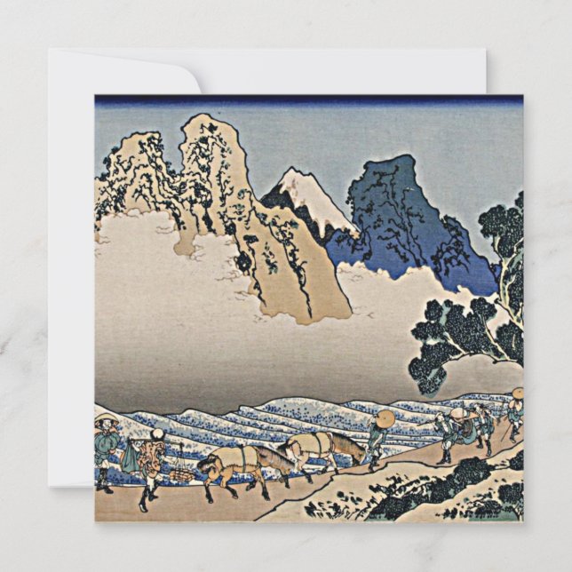 Back of Fuji mountain from Minobu river Hokusai  (Front)
