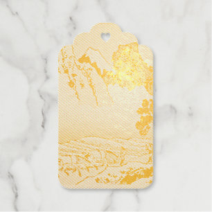 Back of Fuji mountain from Minobu river Hokusai   Gift Tags