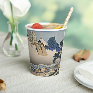 Back of Fuji mountain from Minobu river Hokusai Paper Cups
