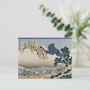 Back of Fuji mountain from Minobu river Hokusai  Postcard