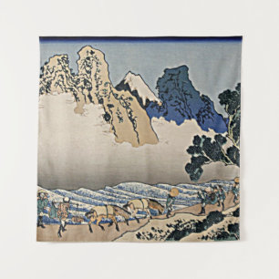 Back of Fuji mountain from Minobu river Hokusai  Tapestry