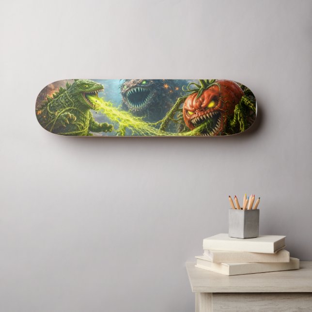 Back of the Colossus mutant veggie pro skateboard  (Wall Art (Horz))