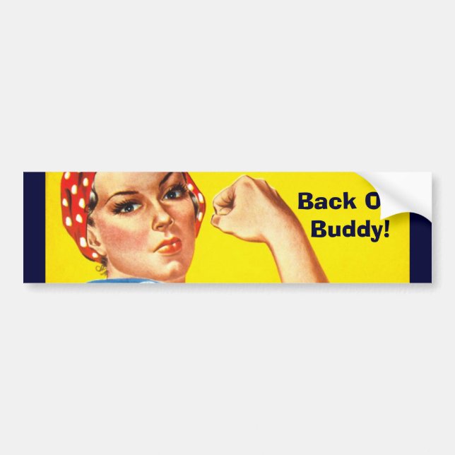 Back Off Buddy! Bumper Sticker (Front)