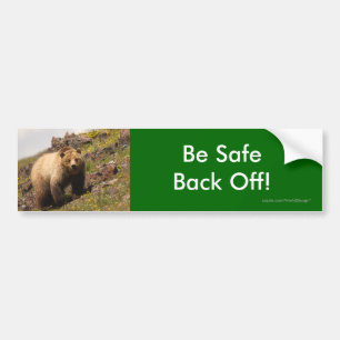 back off bumper sticker