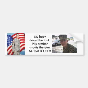Back off! bumper sticker