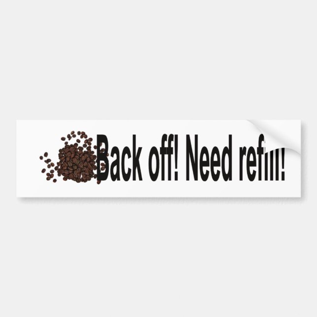 Back Off  Bumper Sticker (Front)