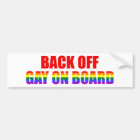 Back Off Gay On Board