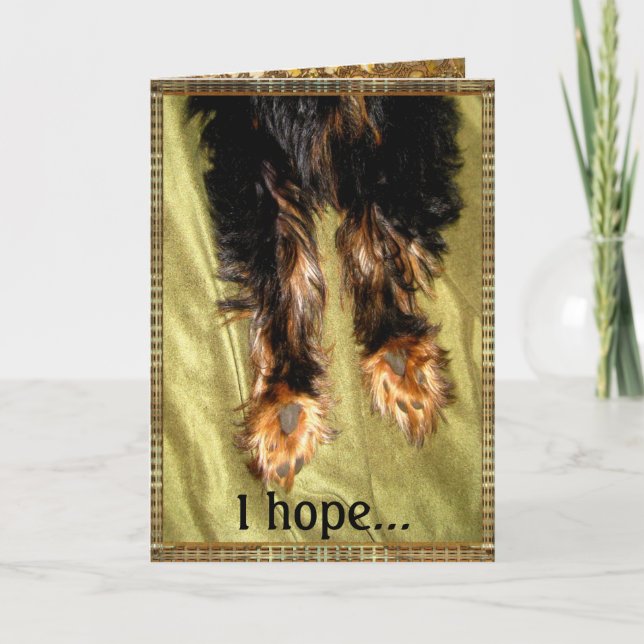 Back on your feet Customisable Card (Front)