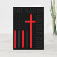 Back One Nation Under God American Flag Christian