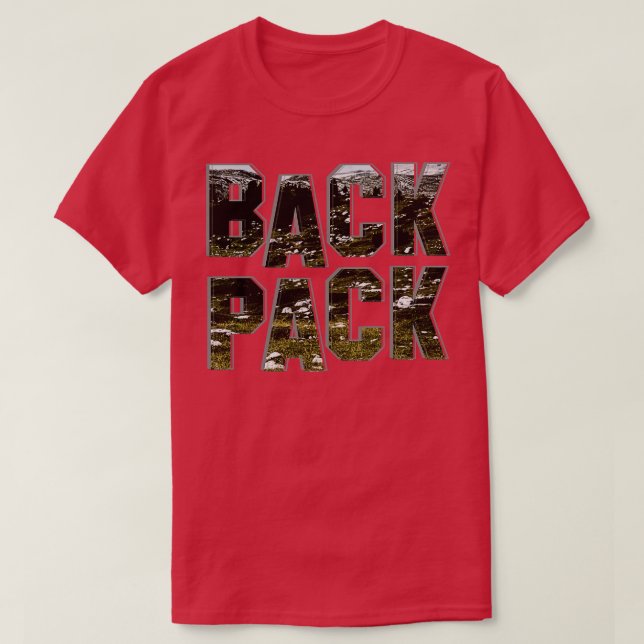 Back pack T-Shirt (Design Front)