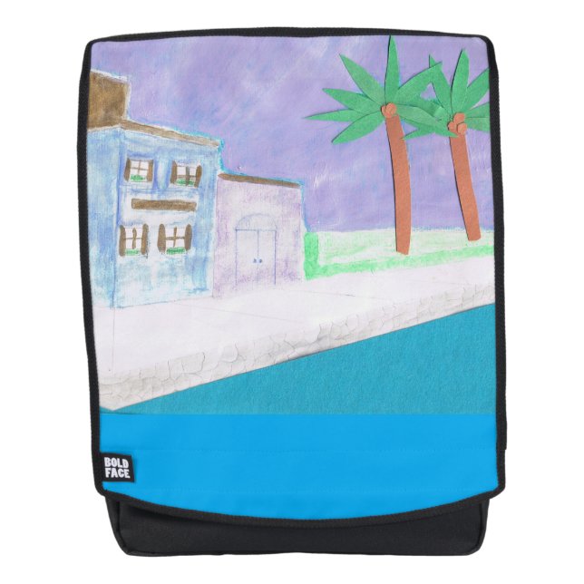 Back Pack with Caribbean Design (Front)