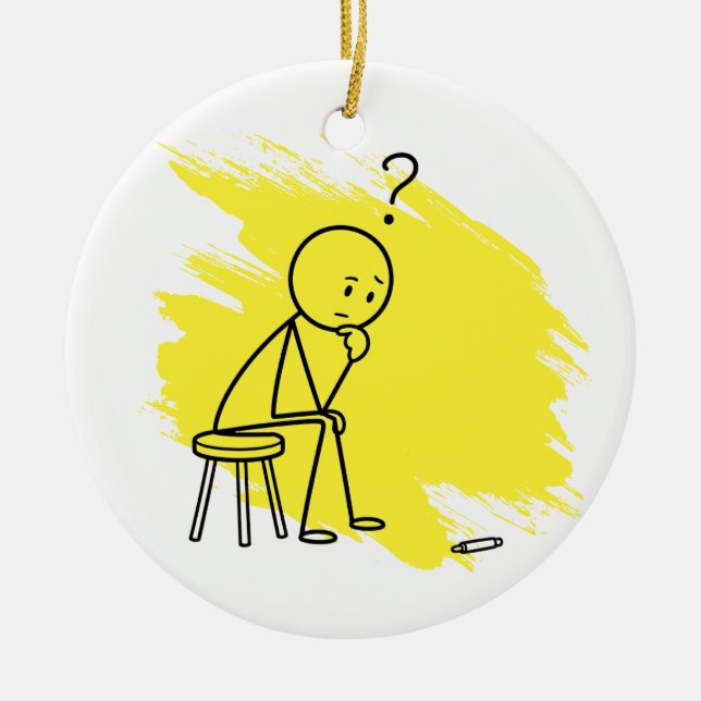 Back Pain Humour Custom Condition Fun Ornament (Front)