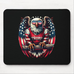 Back Patriotic Usa Eagle Take America Back Trump 2 Mouse Pad