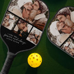Back Photo Strip Collage Pickleball Paddle<br><div class="desc">Discover a truly unique way to declare your love and make unforgettable memories with our personalised photo collage pickleball paddle. It's designed with a vibrant photo collage strip layered over a larger photograph and comes complete with customisable template text. Whether it's for an anniversary or a birthday, this one-of-a-kind gift...</div>