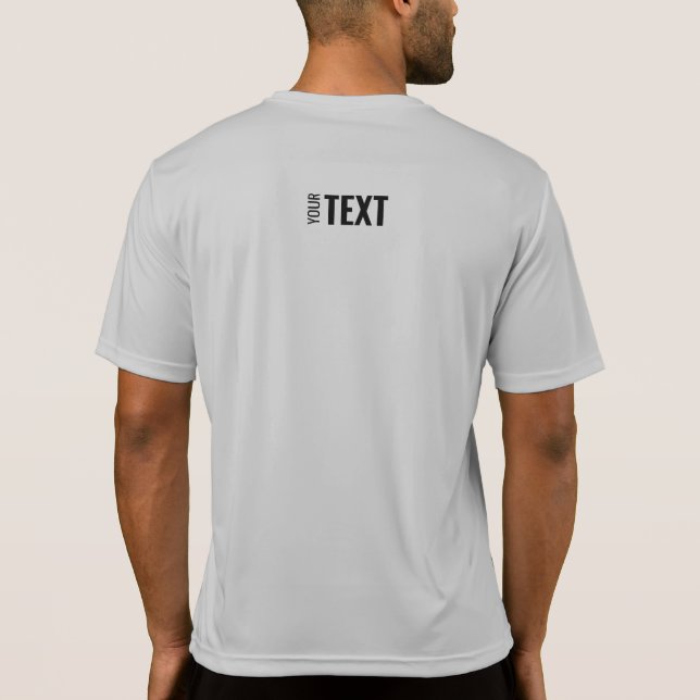 Back Print Design Template Modern Sport Mens T-Shirt (Back)