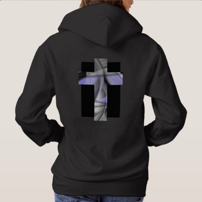 Back Print Hoodie Trend Abstract Lavender Violet (Creator Uploaded)