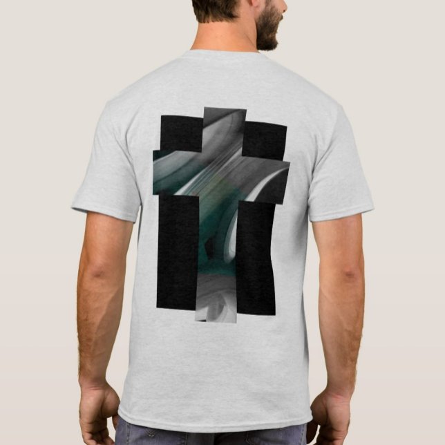 Back Print T-Shirt Trend Abstract Black Green (Creator Uploaded)