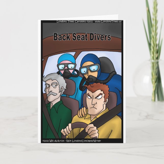 Back Seat Divers Funny Gifts Tees Cards Mugs Etc (Front)