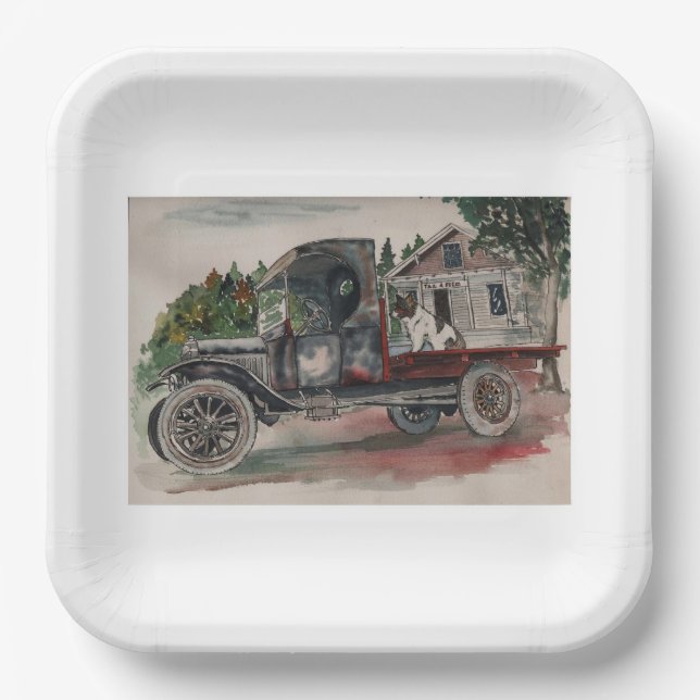 Back Seat Driver Paper Plate (Front)