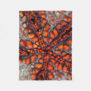 Back Side Of Sea Star Cambodia Fleece Blanket