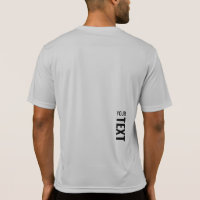 Back Side Print Activewear Silver Mens Sport
