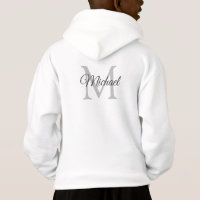 Back Side Print Monogram Name Template Boys Kids